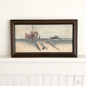 Vintage frame and print